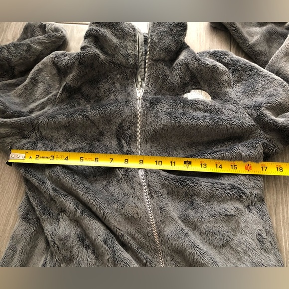 The North Face|Mid grey Osito Jacket,fuzzy Teddy style in charcoal,small logo••• - Picture 13 of 14